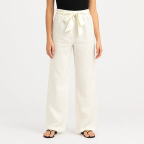 Women's Long Trousers With Belt | High-Waisted Fit