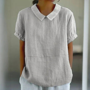Women's Blouse With Collar - Nelluva