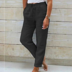 Women's Drawstring Cropped Pants | Ankle Length Style - Nelluva